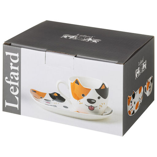 НАБОР ДЛЯ ЗАВТРАКА LEFARD DOG, 2 ПР.: КРУЖКА 190 МЛ, ТАРЕЛКА 18*12 СМ  фото 4