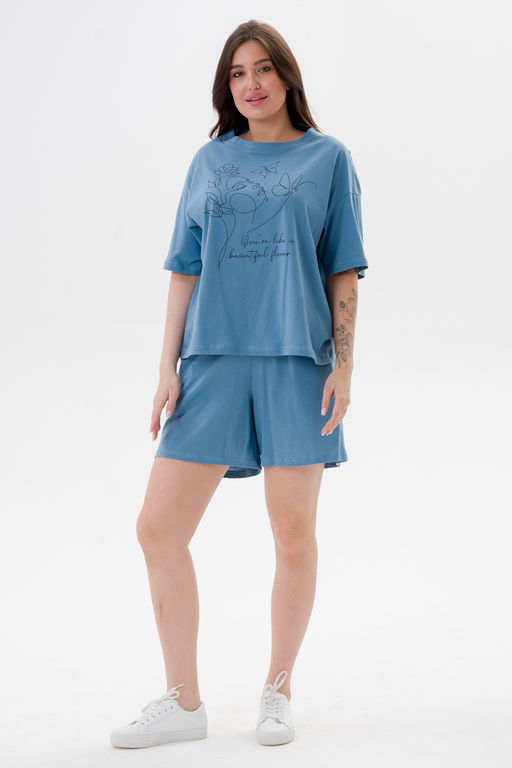 Пижама женская из кулирки Дива топаз - Амадэль фото 15