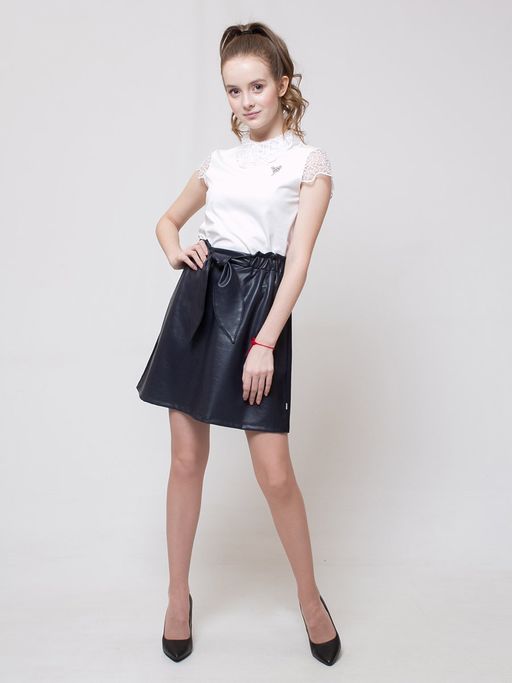 Блузка молочный 192230604б - Nota bene фото 10