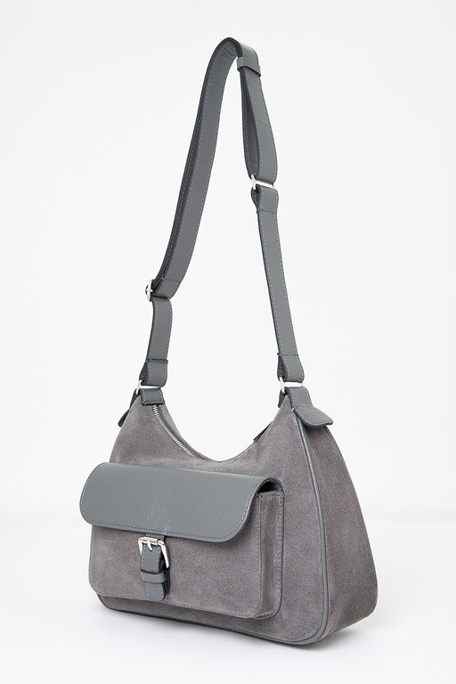 Сумка женская Ц-655.67 серый - Protege фото 3