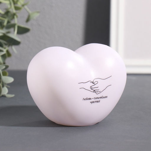 Фигурка светящаяся RISALUX Сердце. Руки, LED-ночник, 3хLR44, 8?11?7 см