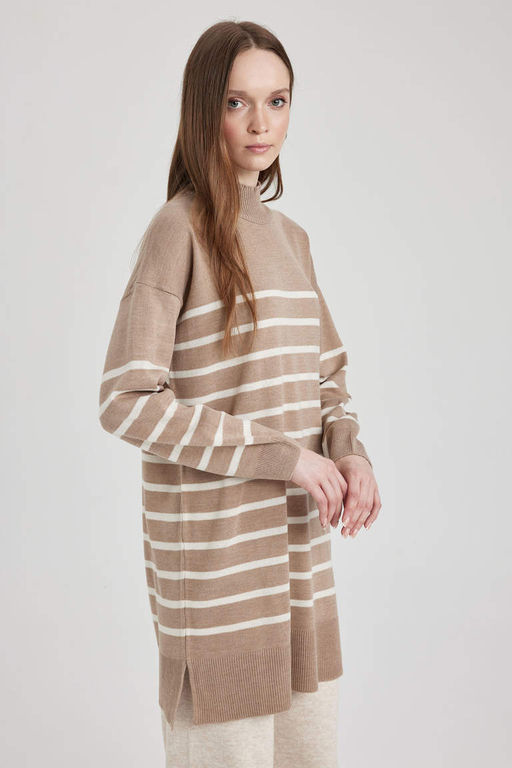 Туника обычного кроя с полуводолазкой - Defacto фото 4