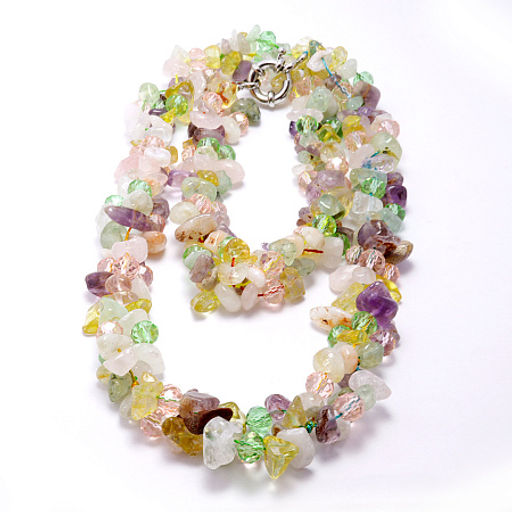 Бусы из камня MIX привлекают удачу и радость