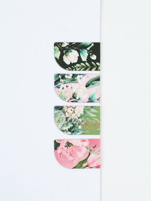 Подарочный набор, ежедневник А5, магнитные закладки, ручка Расцветай от счастья