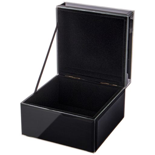 ШКАТУЛКА КОЛЛЕКЦИЯ МАКИ ЦВЕТ:ЧЕРНЫЙ ЛАК 12,5*12,5*8 СМ - Lefard фото 3