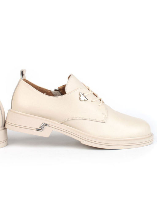 03-HP9960M BEIGE Полуботинки женские (натуральная кожа) - Фабричный китай фото 13