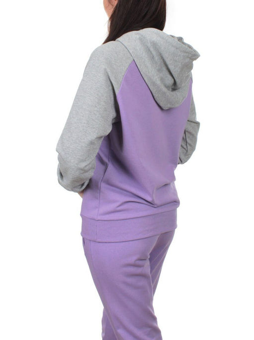 NOE103 VIOLET/GRAY Костюм спортивный женский (хлопок 90%, полиэстер 10%) - Fashion фото 6