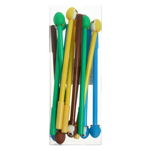 Цена за 12 шт. Ручка - прикол гелевая Пингвин, МИКС - Calligrata фото 2