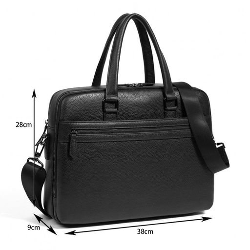 Сумка мужская, кожа, MIRONPAN 860405 Черный