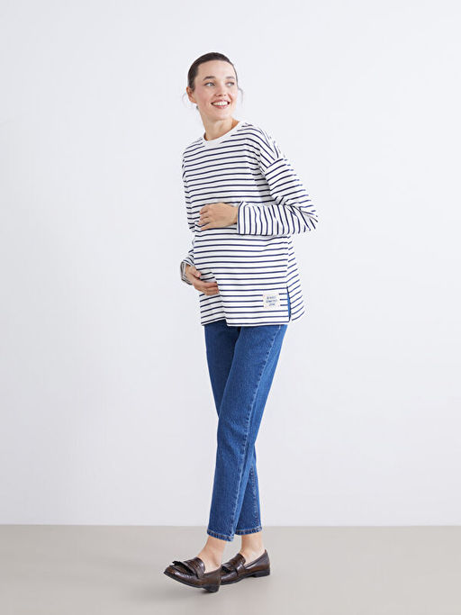 Kar?n Panelli Mom Fit Hamile Jean Pantolon