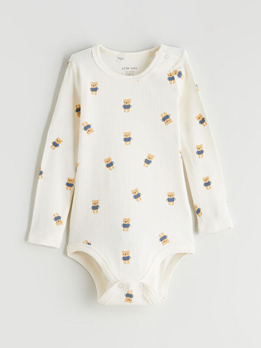 Bisiklet Yaka Erkek Bebek ??t??tl? Bodysuit 2li