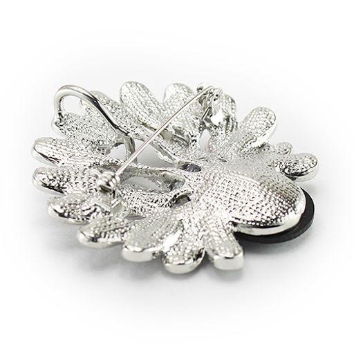 Брошь перламутр "Павлин-2" гелиотис пышный хвост