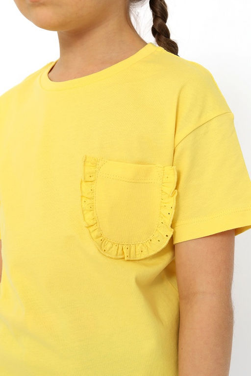 CRB wear/ CSKG 63794-30-397 Футболка для девочки,желтый/Ex.Cherubino  фото 4