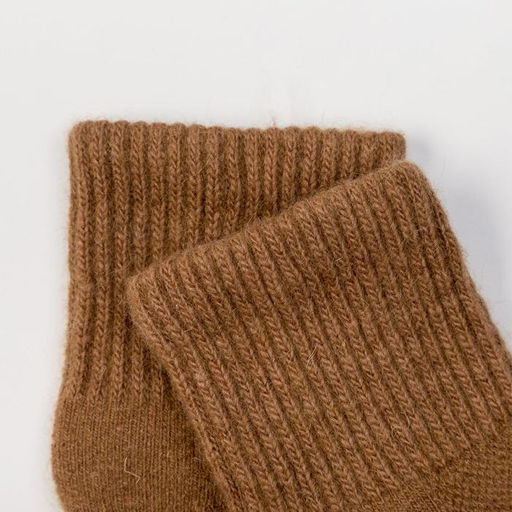 Носки детские шерстяные, рыжие, размер 18-20 см