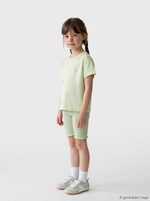 Fitilli K?z ?ocuk K?sa Tayt