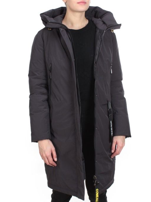 YR-961 DARK GRAY Пальто зимнее женское АЛИСА (200 гр. холлофайбера) - Fashion фото 8