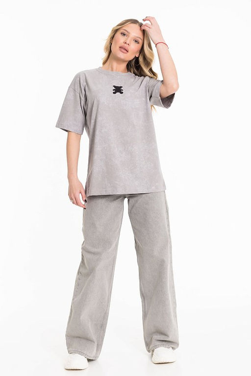 Футболка М324234Тг серый - Елена фото 4