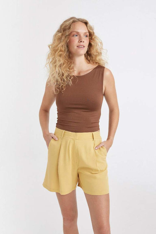 Приталенная футболка с коротким рукавом - Defacto фото 6