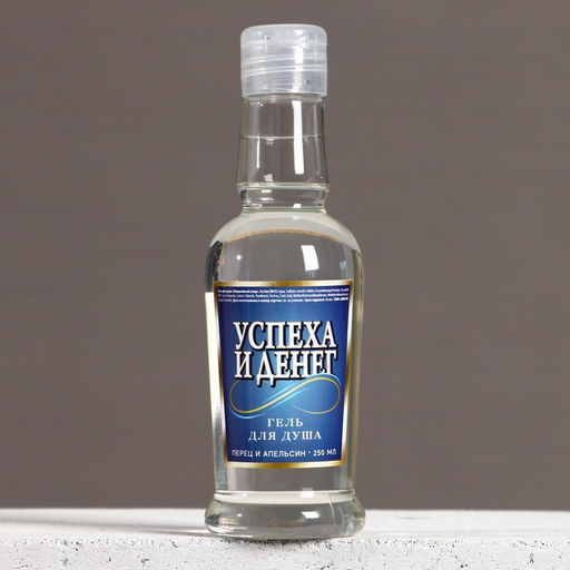 Гель для душа водка Успеха и денег!, 250 мл, аромат перца и апельсина, Чистое счастье фото 3