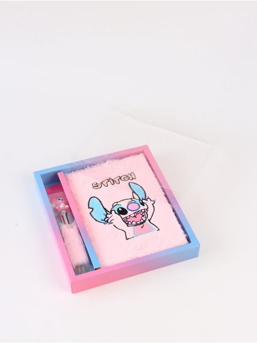 Блокнот пушистый и ручка многоцветная «Эйнджел», розовый