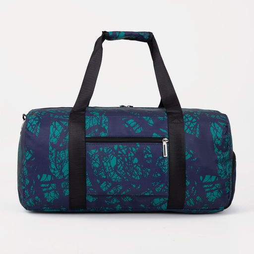 Сумка спортивная на молнии, наружный карман, цвет бирюзовый - Simaland фото 3