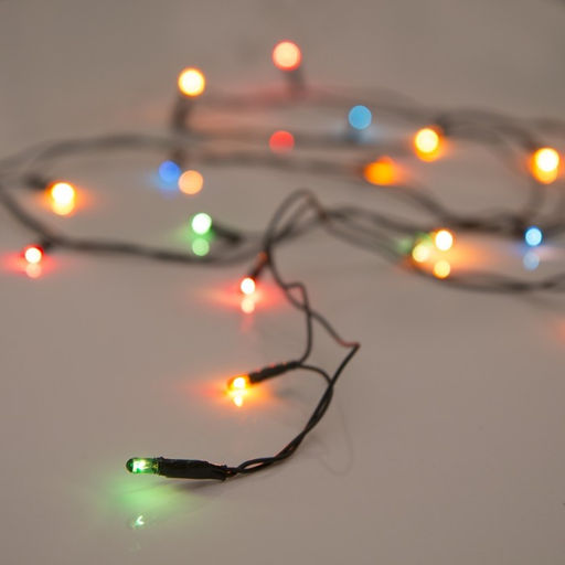 Гирлянда Нить 1.2 м, IP20, тёмная нить, 20 ламп, свечение мульти, 220 В - Luazon lighting фото 5