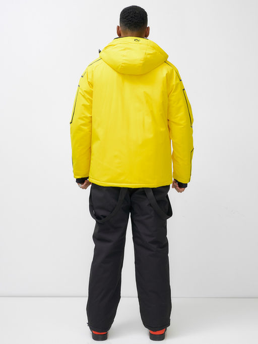 Горнолыжный костюм мужской зимний желтого цвета 390J - Leifensh фото 10