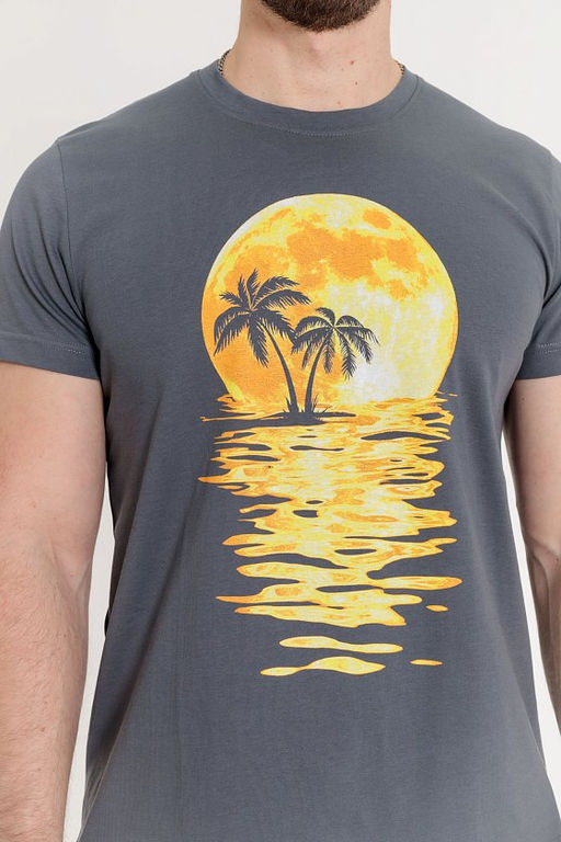 Футболка М122036Пд Серый - Елена фото 5