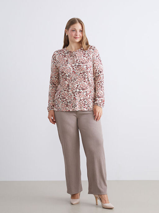 Beli Lastikli Dokulu Kad?n Pantolon