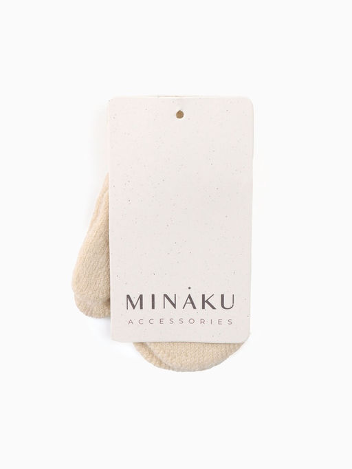 Варежки детские однослойные MINAKU «Однотонные», бежевые, размер 14 (4-5 лет)