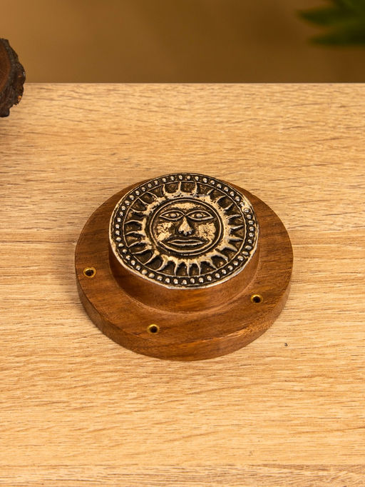 Подставка под благовония «Домовой», 7×7×2.5 см, дерево шишам