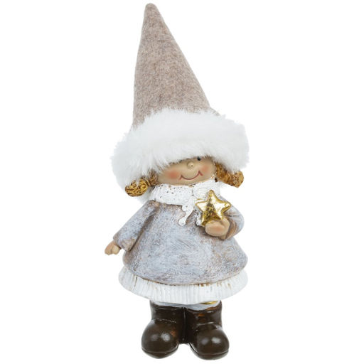 Фигурка декоративная "Девочка/Мальчик", L6 W5 H15 см, 2в.