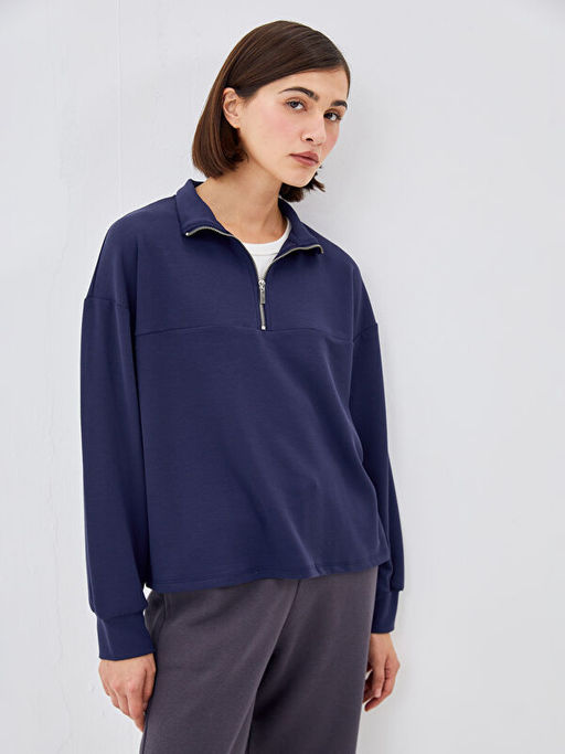 Fermuarl? Kad?n Sweatshirt
