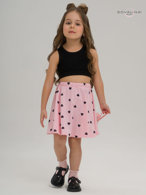 Костюм Мальвина КТ черный-черные сердечки - Sovalina фото 15