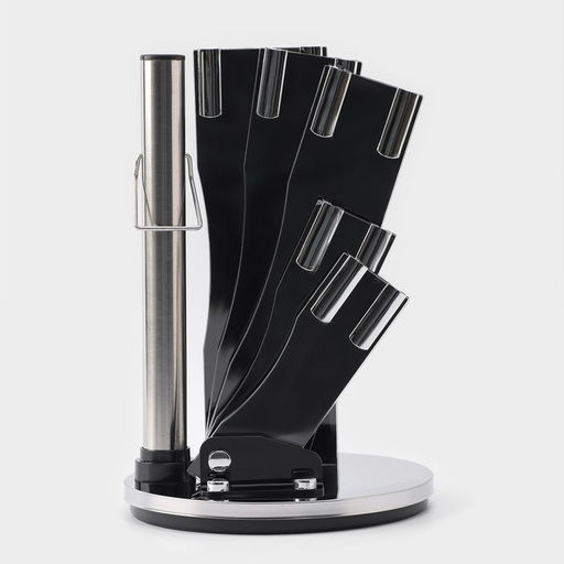 Набор кухонных принадлежностей на подставке Ardone, 7 предметов: 5 ножей, мусат и ножницы, цвет хромированный - Simaland фото 11