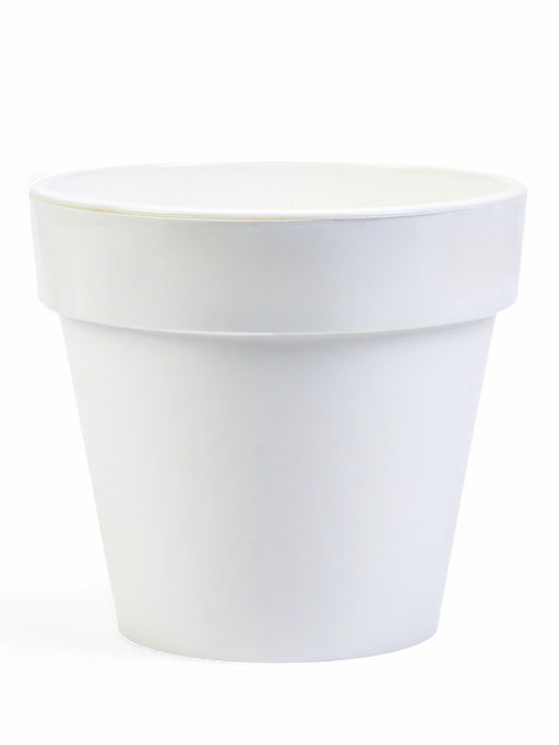 Кашпо со вставкой Порто, 3.5 л, d=20 см, h=19 см, пластик, белое