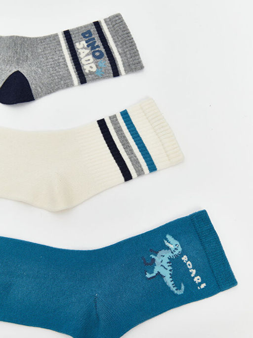 Desenli Erkek ?ocuk Soket ?orap 5li