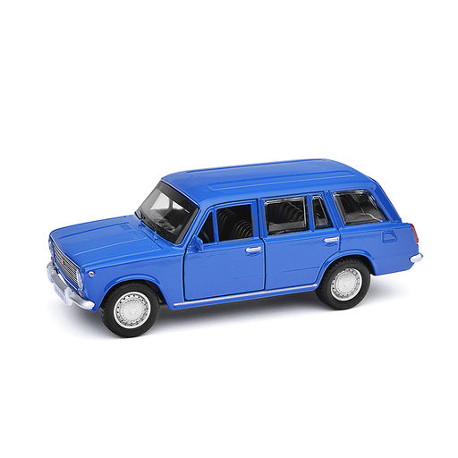 Машина металл ВАЗ-2102 12 см, (двери, багаж, синий) инерц., в коробке