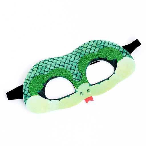 Карнавальный костюм «Сверкающая змея», платье, перчатки, маска, рост 110-116 см