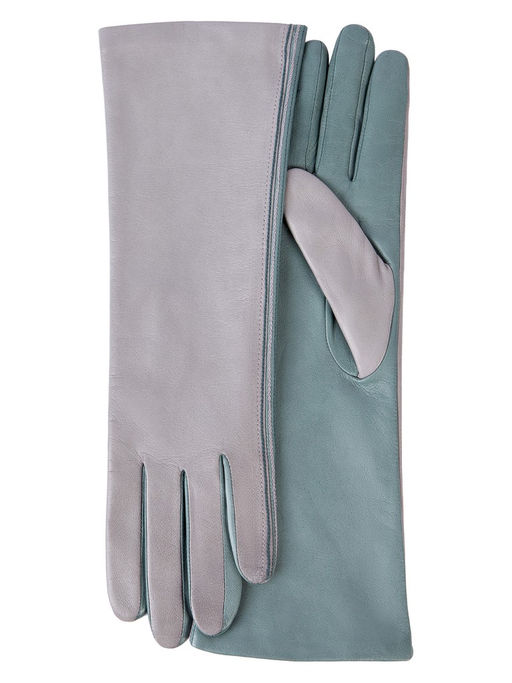 Перчатки женские ш/п F-IS0065 l.grey/greengrey - Eleganzza фото 2
