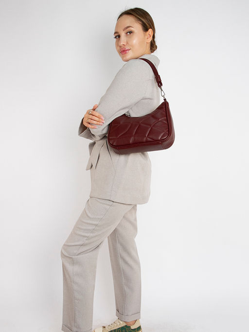 LACCOMA сумка Амира-24-L815-пурпурно-красный эко кожа хлопок