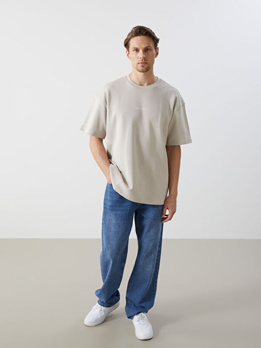 Bisiklet Yaka K?sa Kollu Nak??l? Erkek Ti??rt