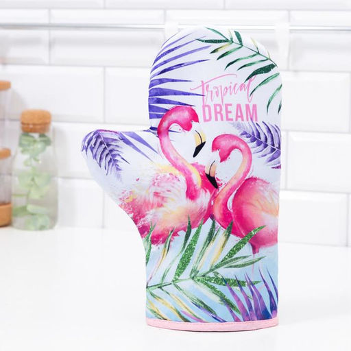 Варежка-прихватка «Tropical dream», 20×28 см, 35% х/л, 65% п/э, ватин 250 г/м²