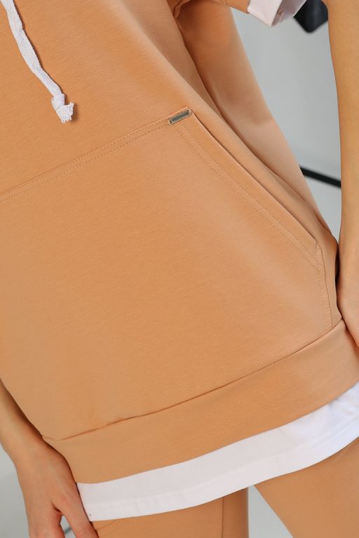 Джемпер, футболка женский 087L3 карамель - Solo mio фото 4