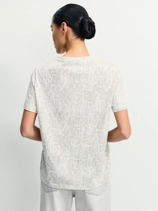 Футболка из хлопка с принтом / Zarina  фото 5