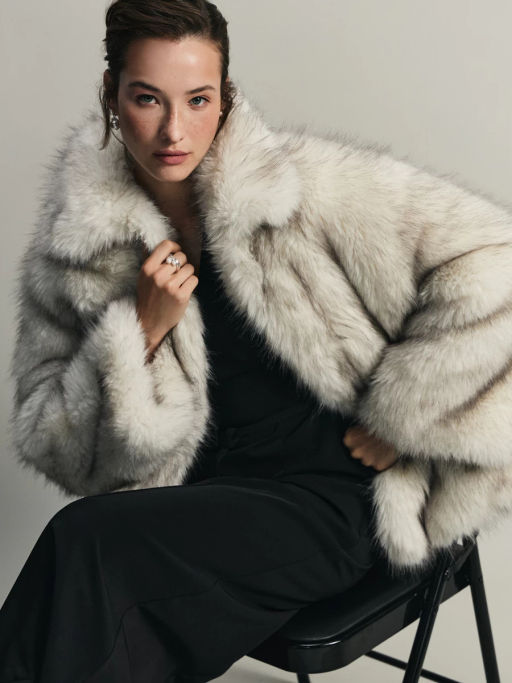 Шуба из искусственного меха / Zarina  фото 5