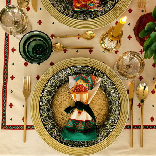 Скатерть Этель Нью-Дели 220х150 см, 100 % хл, саржа 190 гр/м2  фото 4