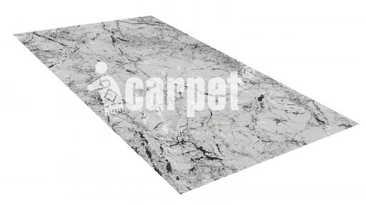 Коврик вырезной icarpet PRINT антискользящий (138) "Мрамор Итальянский" 120х200 серый S