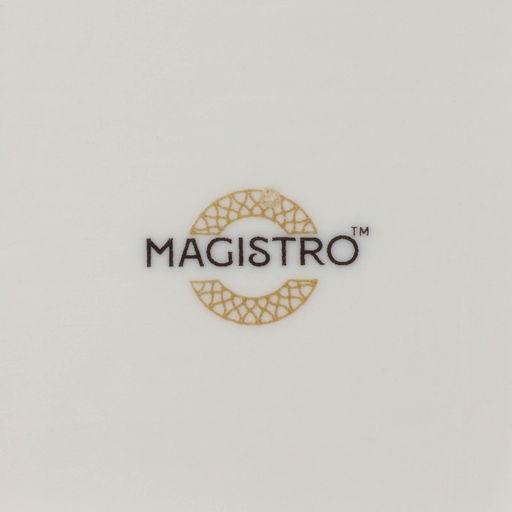 Тарелка глубокая Magistro La Perle, 1 л, d=22.5 см, фарфор, белая