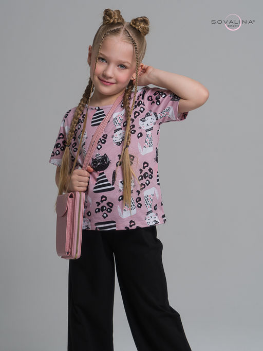 Костюм Лето коты лео-черный - Sovalina фото 9